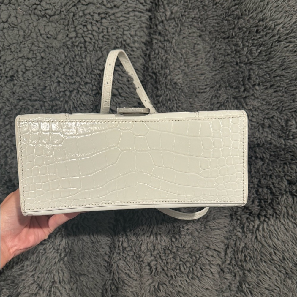 Balenciaga Hourglass Croc Embossed Bag - Picture 2 of 12